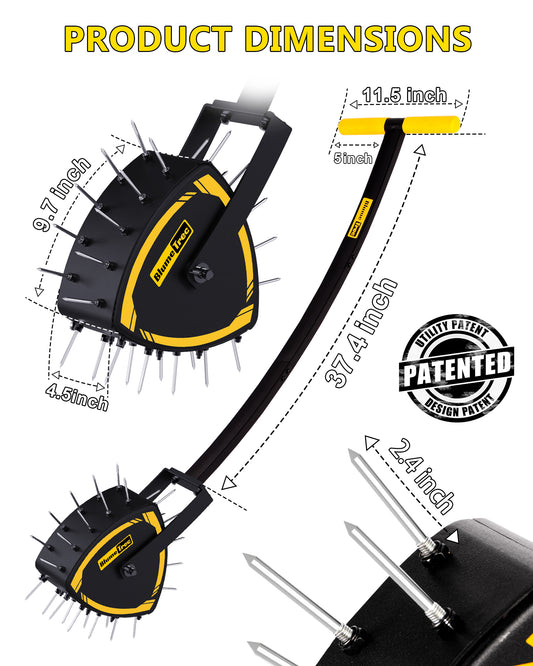 BlumeTrec Patented Rolling Lawn Aerator