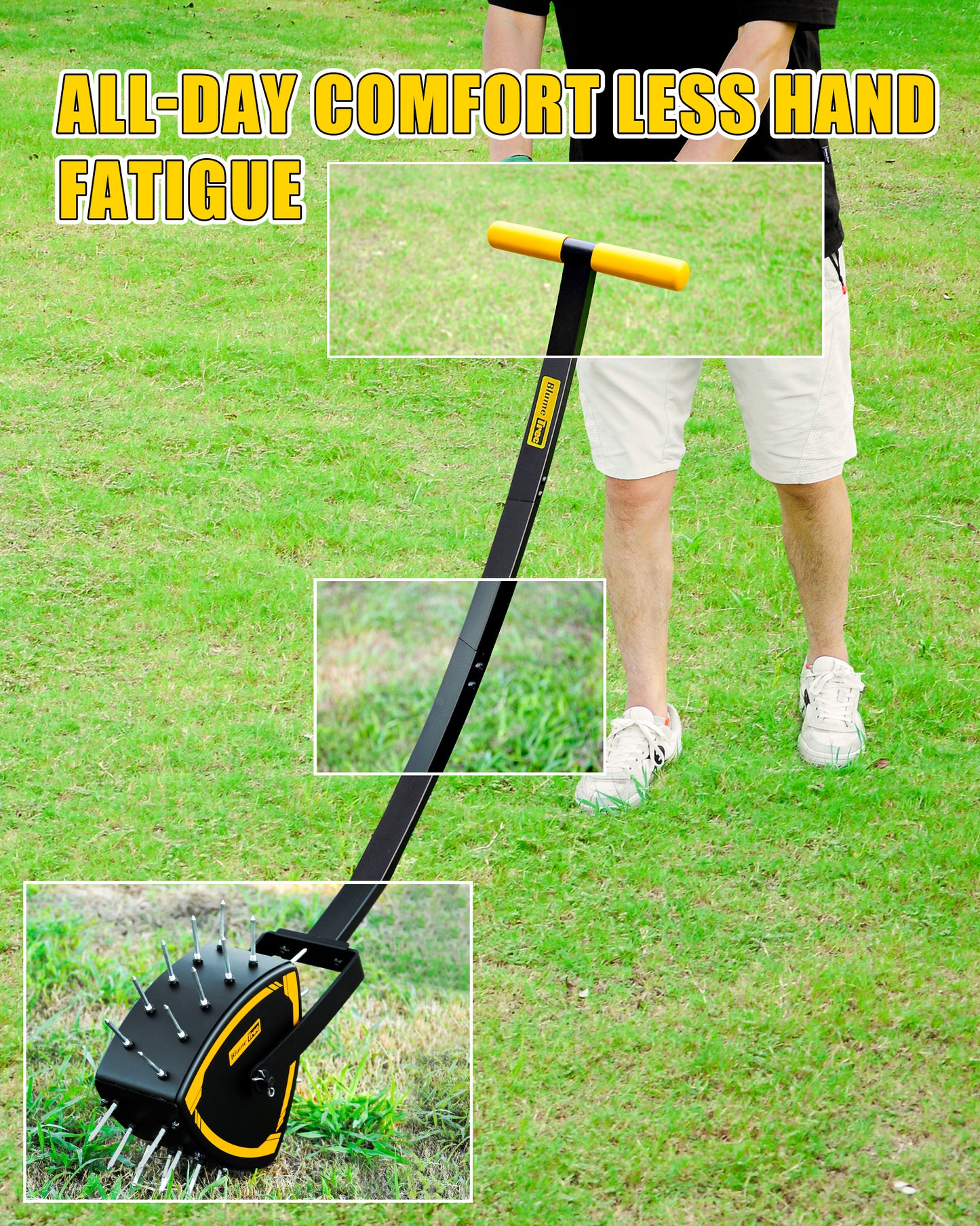 BlumeTrec Patented Rolling Lawn Aerator