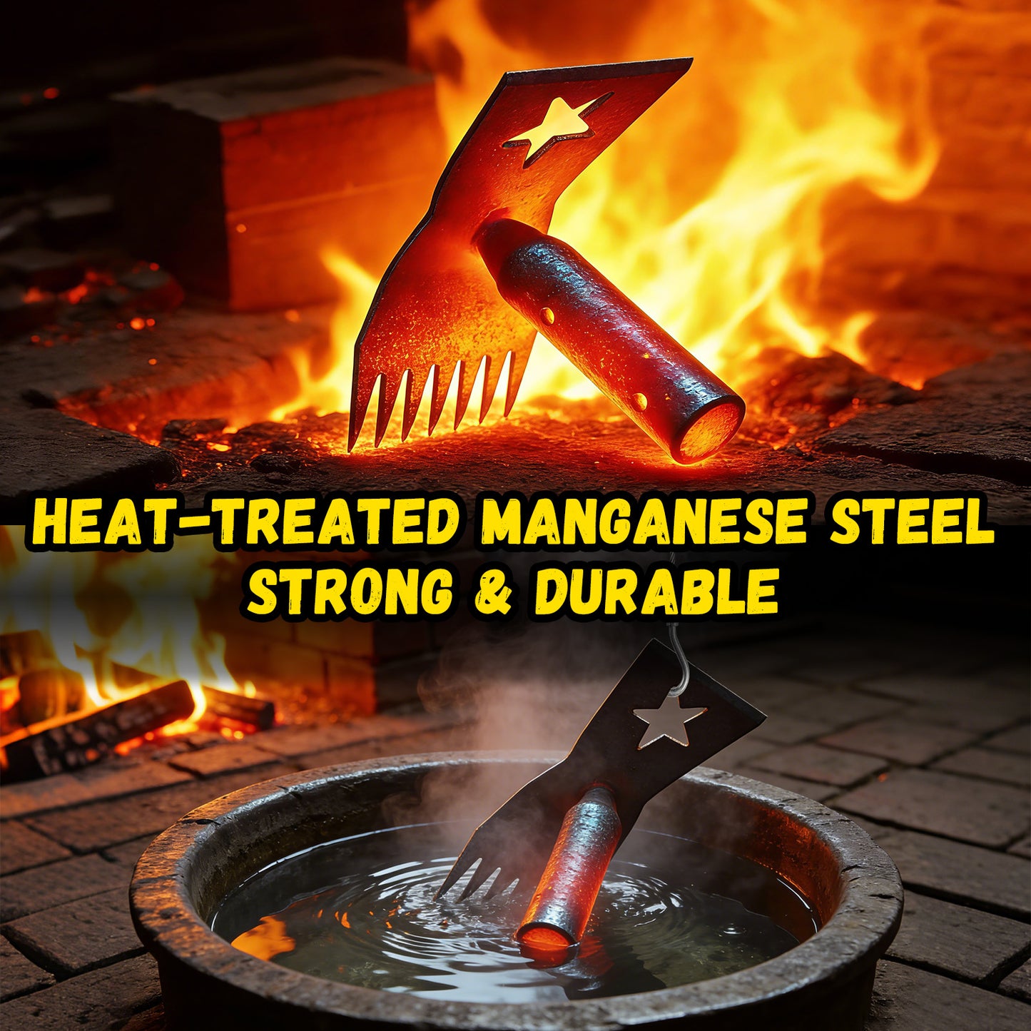 BlumeTrec Weed Puller Tool with Long Handle 68", 2-in-1 Manual Weeds Remover