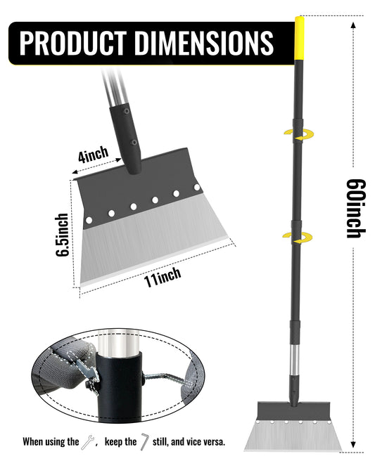 BlumeTrec Flat Shovel, Ice Scraper