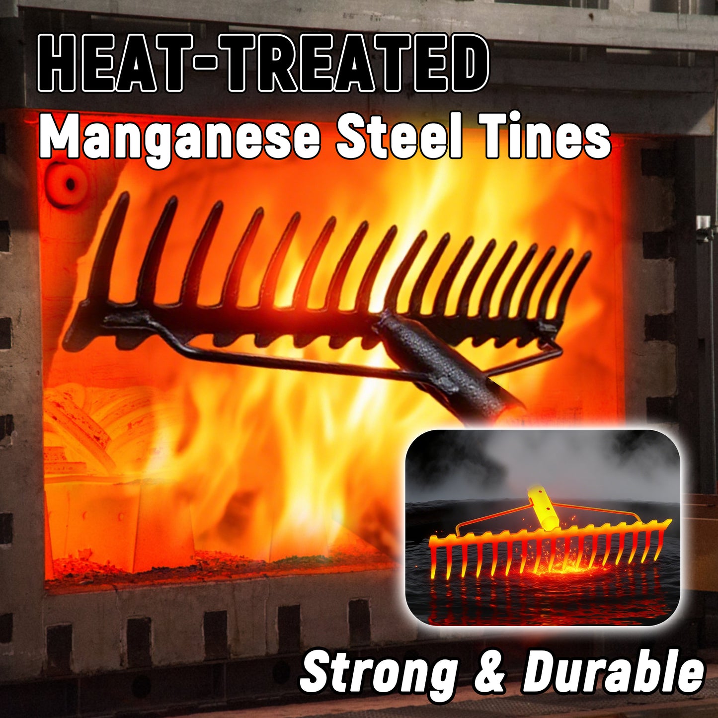 BlumeTrec Bow Rake, Garden Rake