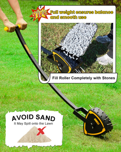 BlumeTrec Patented Rolling Lawn Aerator