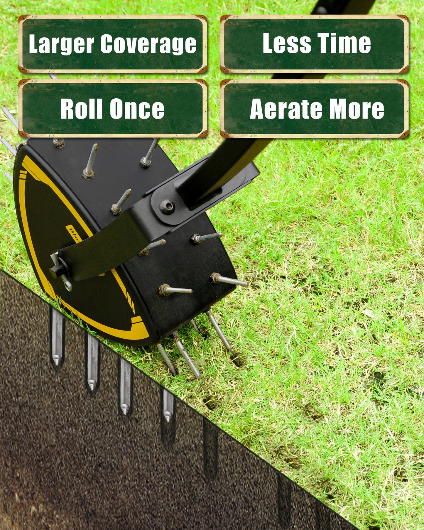 BlumeTrec Patented Rolling Lawn Aerator