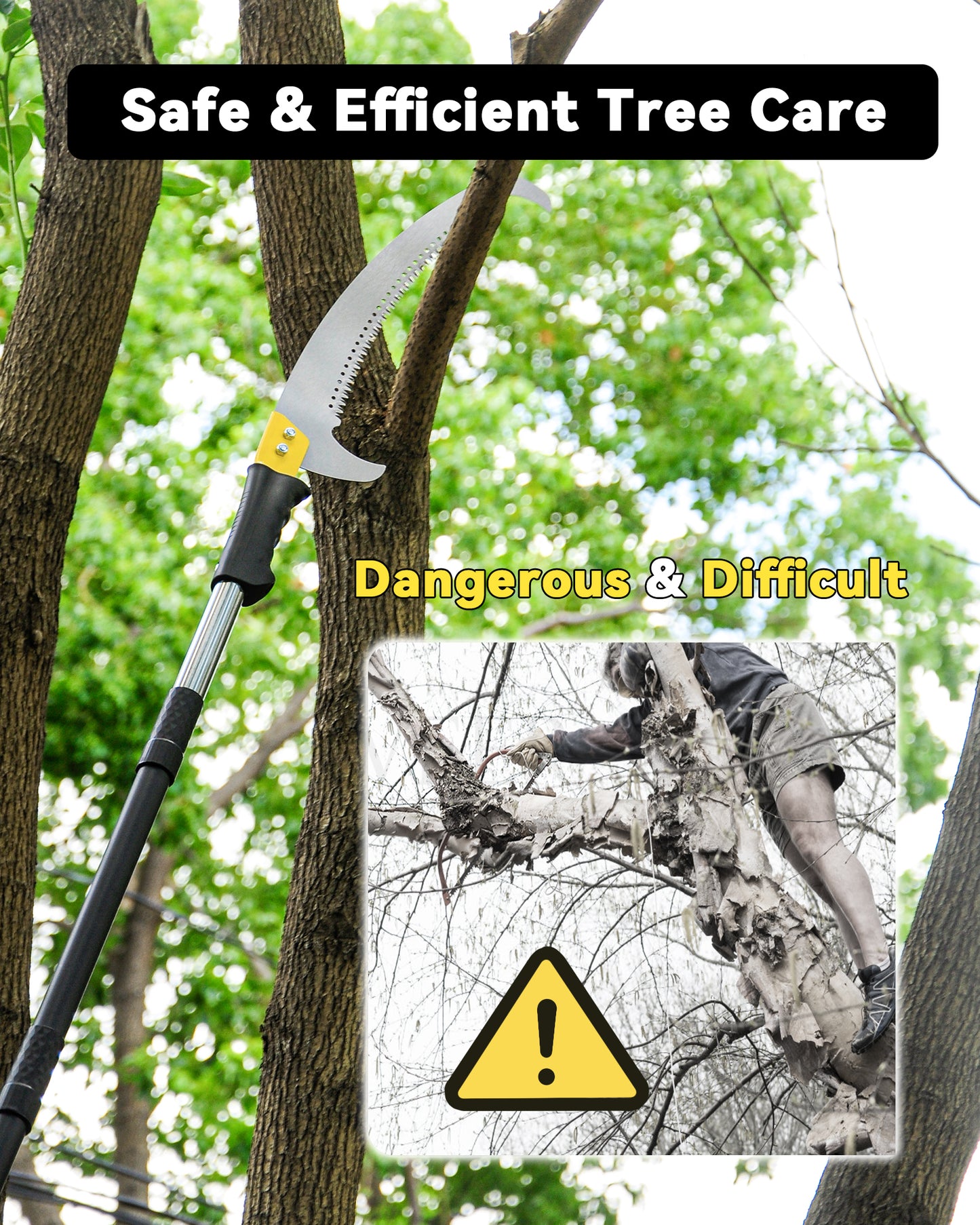 BlumeTrec Pole Saw, Manual Pruning Saw