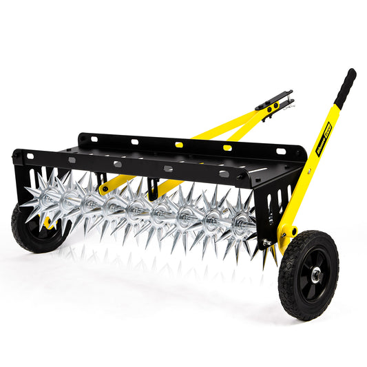 BlumeTrec 40-Inch Tow Behind Spike Aerator, Pull Behind Lawn Aerator