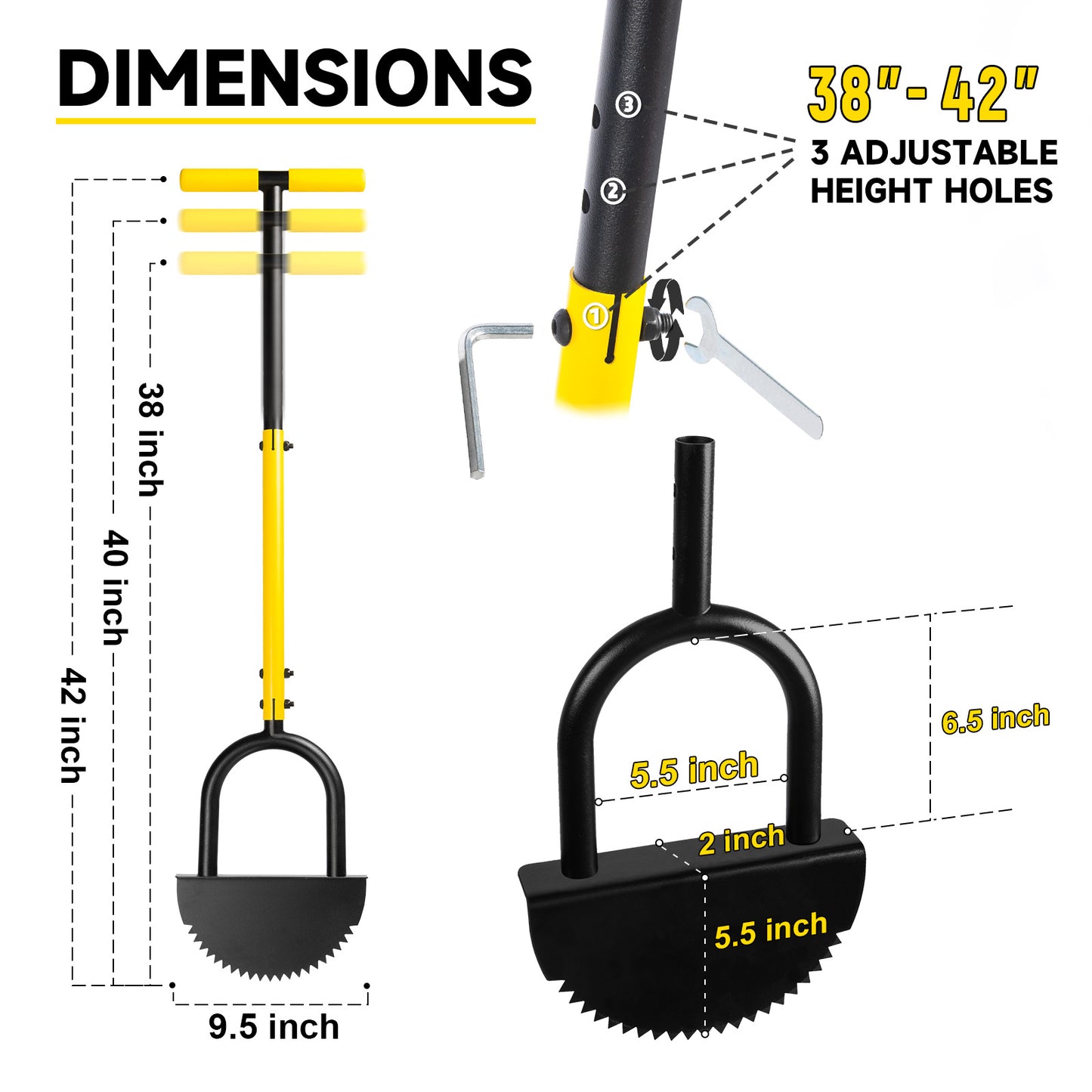 BlumeTrec Manual Edger Lawn Tool, Saw-Tooth Border Edger