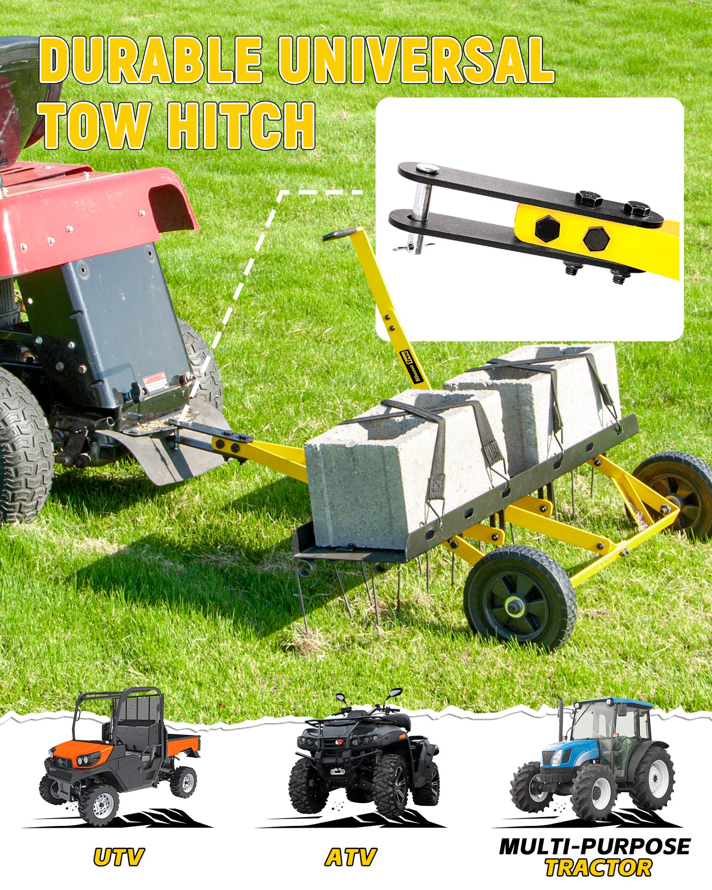 BlumeTrec Tow Behind Dethatcher