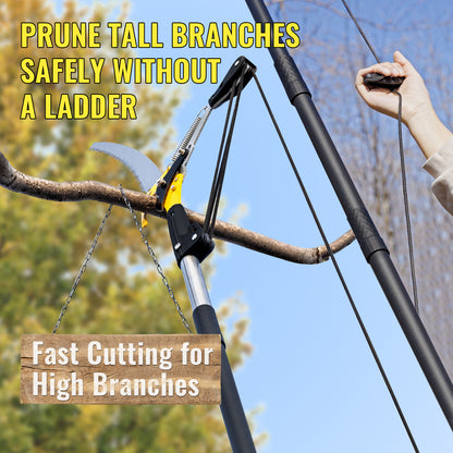BlumeTrec Pole Saw for Tree Trimming, 2-In-1 Manual Tree Pruner with Saw