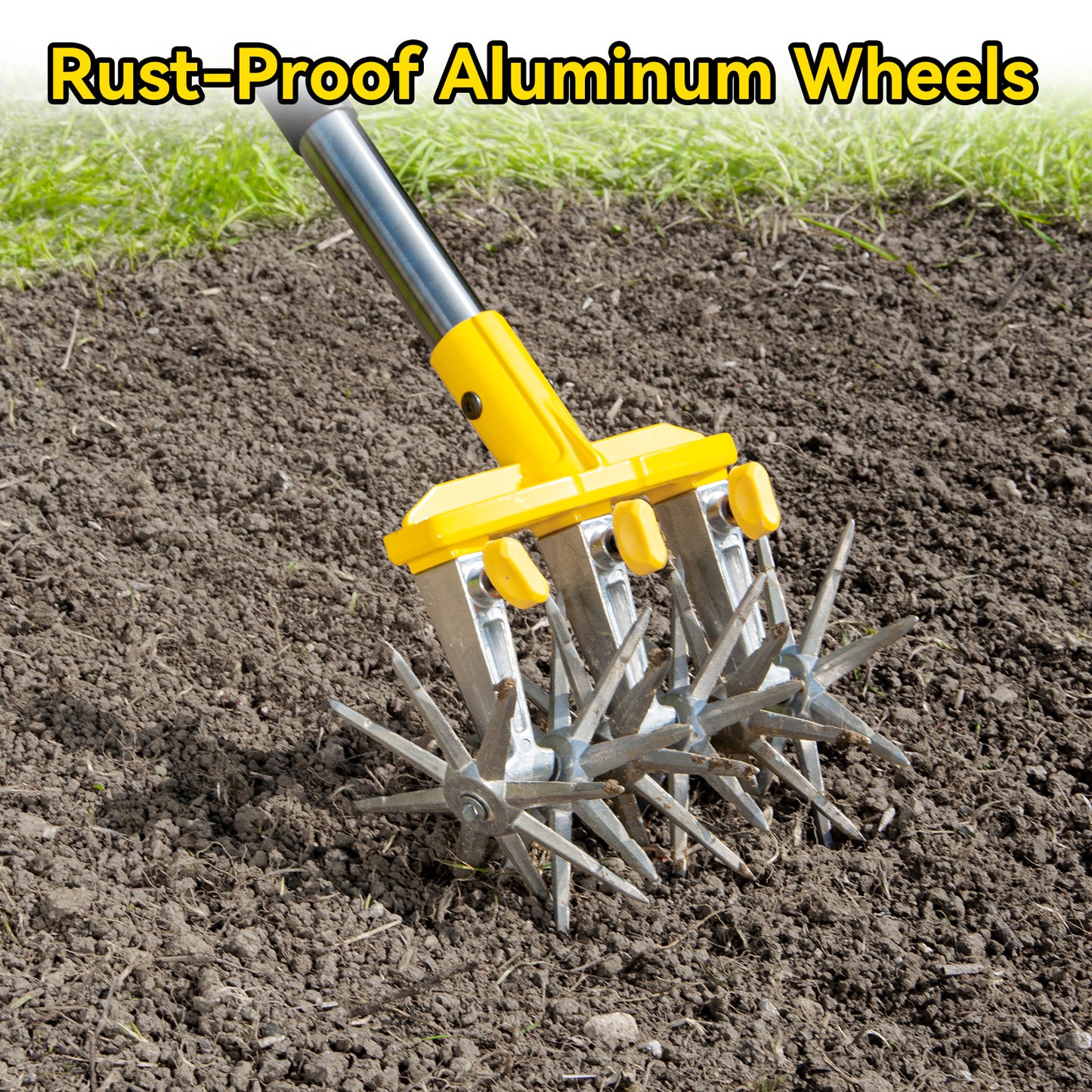 BlumeTrec Rotary Cultivator Garden Tool, Manual Tiller Cultivator