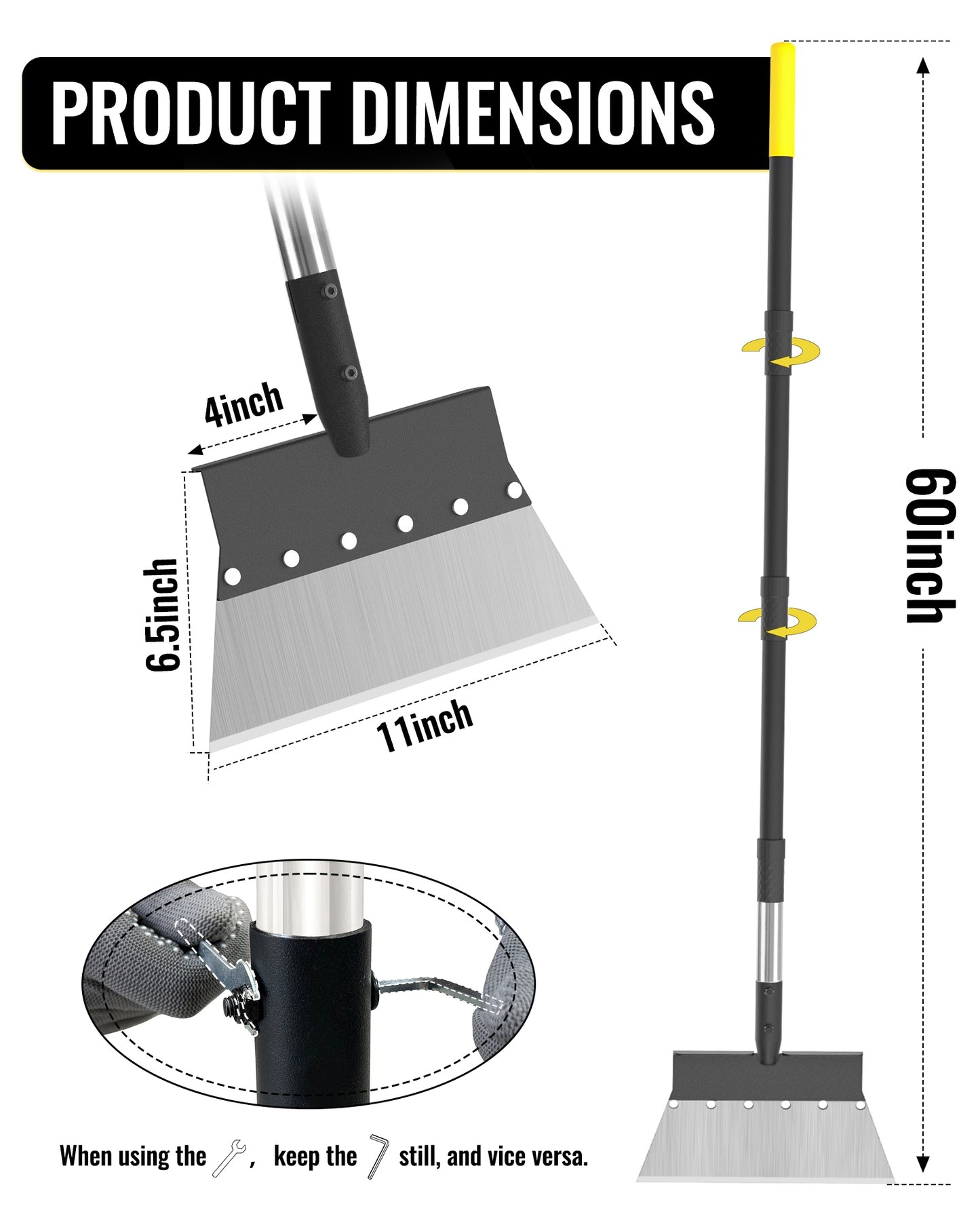 BlumeTrec Flat Shovel, Ice Scraper