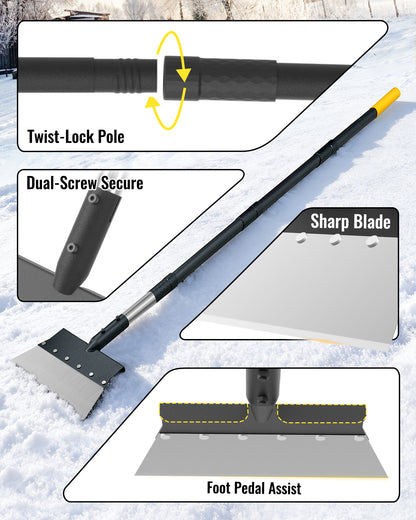 BlumeTrec Flat Shovel, Ice Scraper