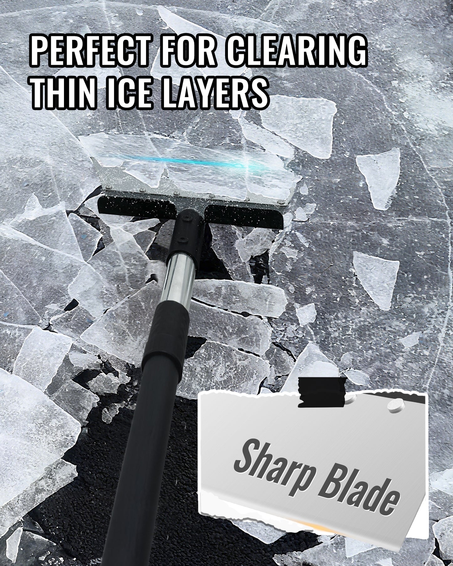 BlumeTrec Flat Shovel, Ice Scraper