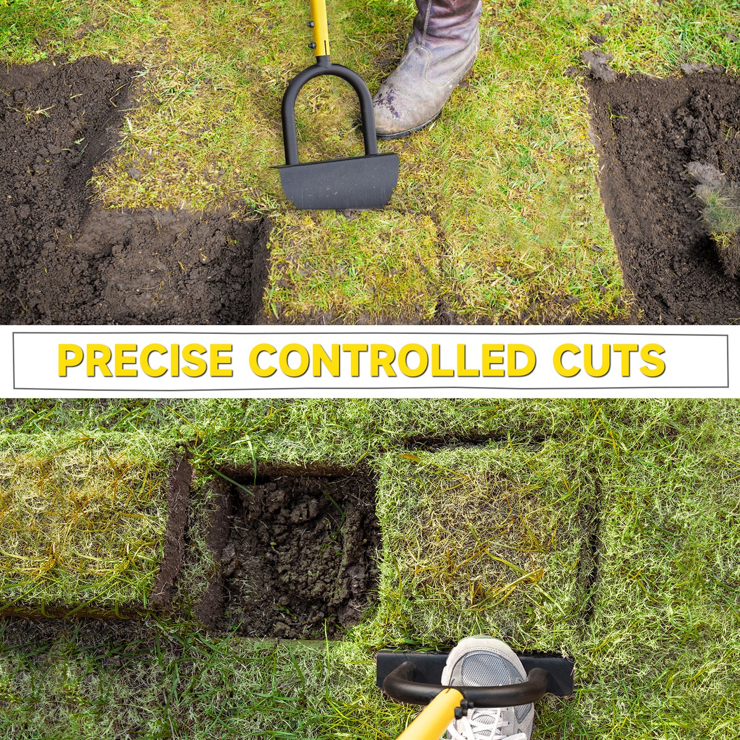 BlumeTrec Manual Edger Lawn Tool, Saw-Tooth Border Edger