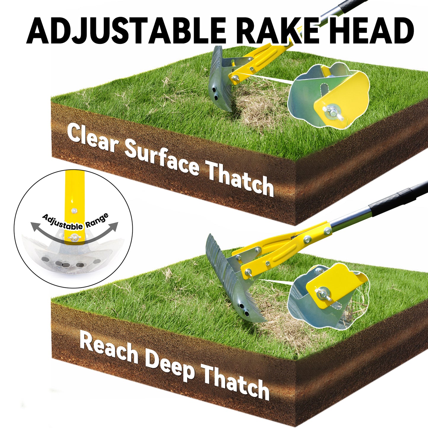 BlumeTrec Thatch Rake for Lawn