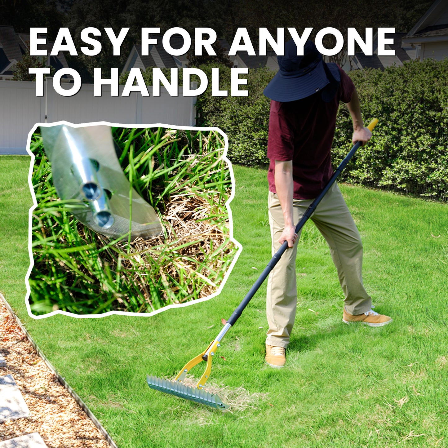 BlumeTrec Thatch Rake for Lawn