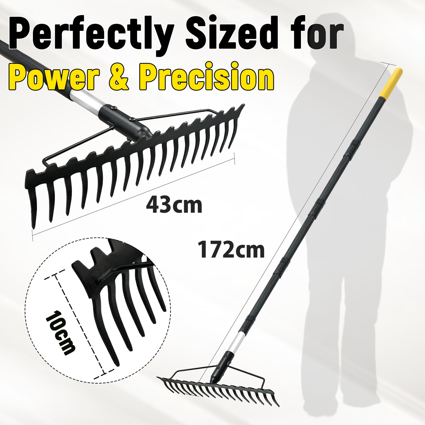 BlumeTrec Bow Rake, Garden Rake