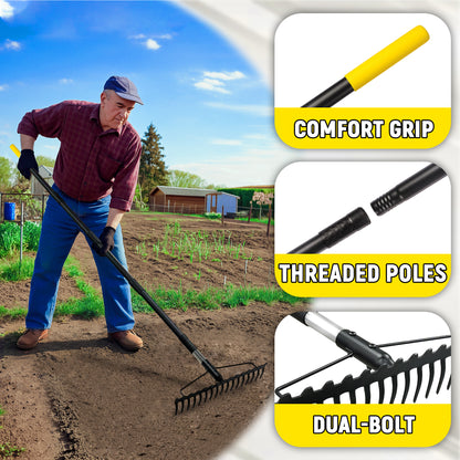 BlumeTrec Bow Rake, Garden Rake