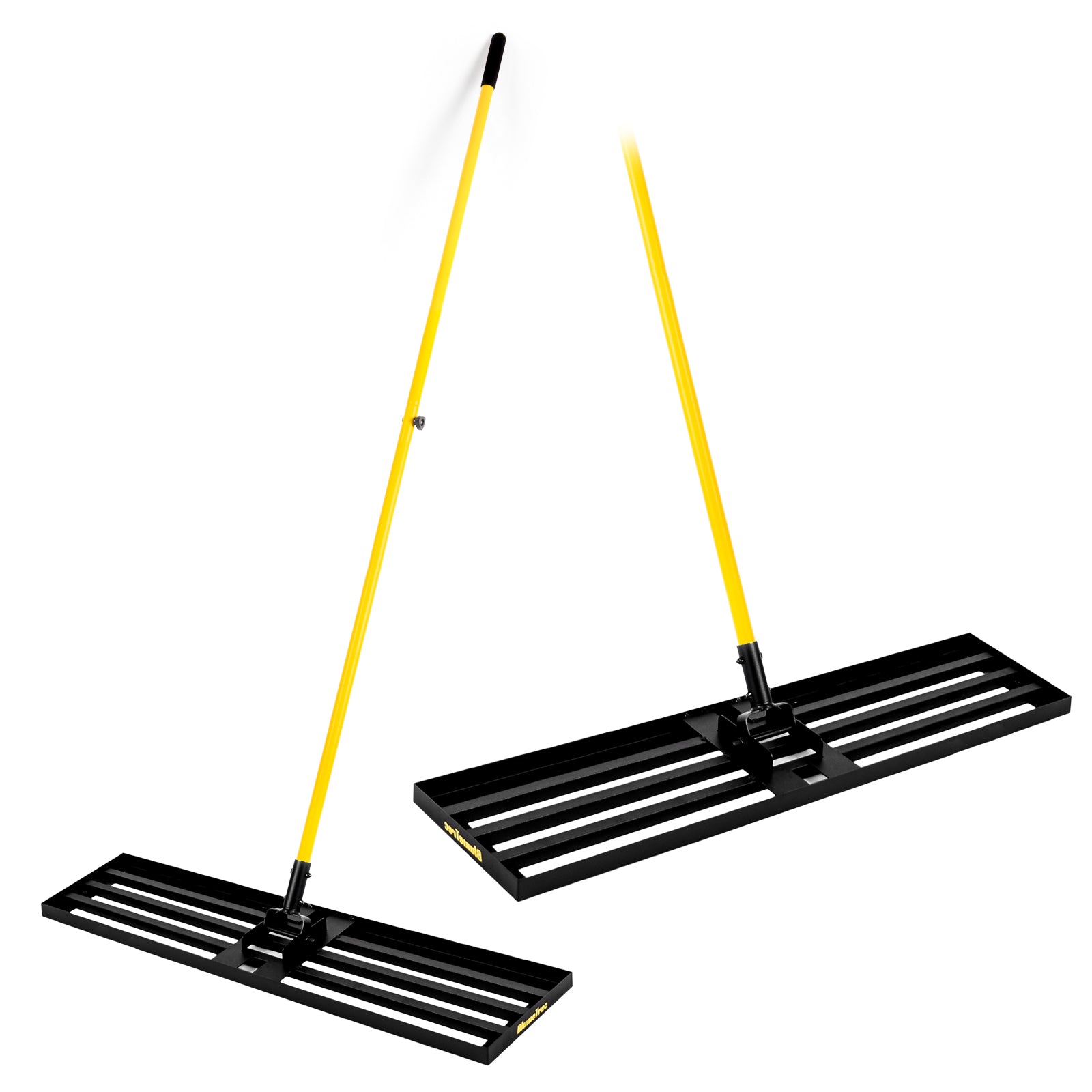 BlumeTrec Lawn Leveling Rake, Heavy Duty Sand Leveling Tool with 7FT Long Handle, Steel Golf Rake for Soil, Compost, Gravel, Lawn Leveler for Yard, Garden, Golf Course, Landscaping Level Tool