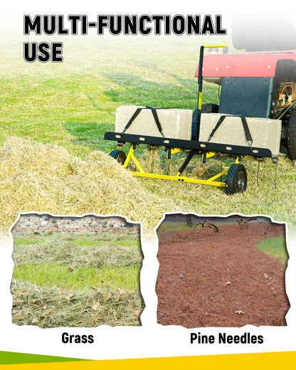 BlumeTrec Tow Behind Dethatcher, Pull Behind Lawn Dethatcher