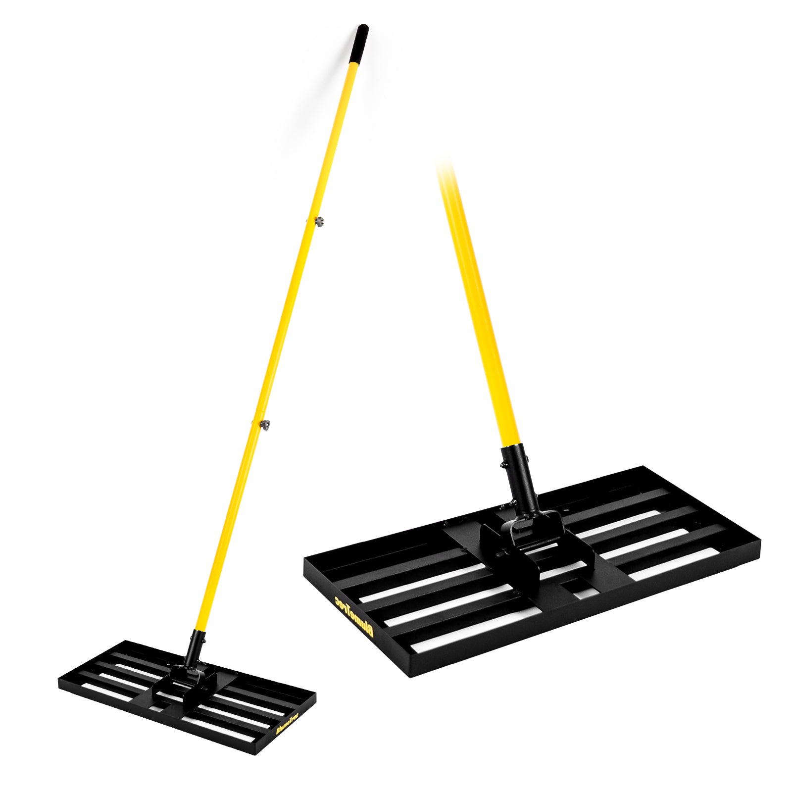 BlumeTrec Lawn Leveling Rake, Heavy Duty Sand Leveling Tool with 7FT Long Handle, Steel Golf Rake for Soil, Compost, Gravel, Lawn Leveler for Yard, Garden, Golf Course, Landscaping Level Tool