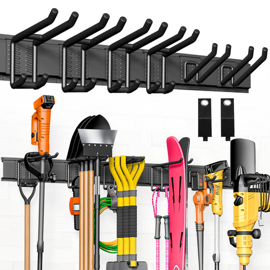 BlumeTrec Garage Tool Organizer Wall Mount, Garden Storage Rack for Organization